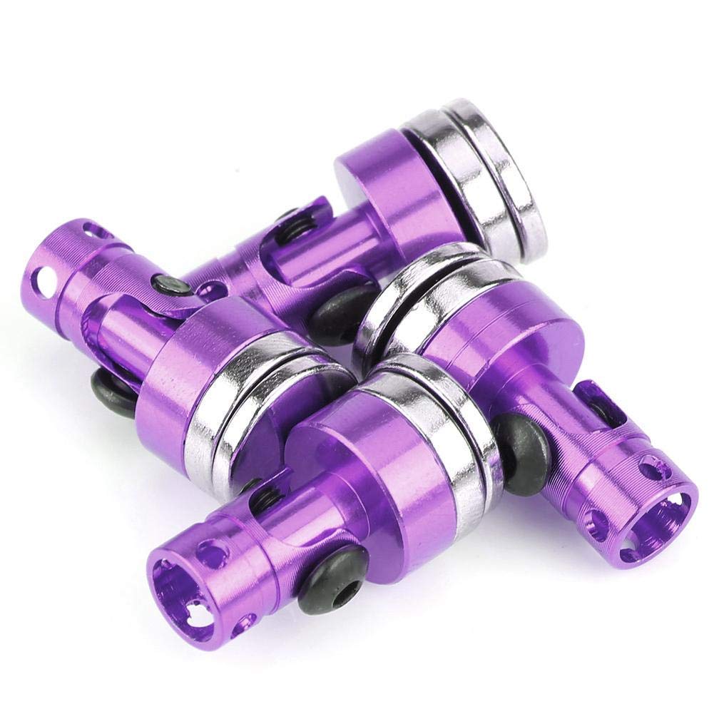 Body Post Mount, 4PCS Aluminum Magnetic Stealth Body Post Mount for SCX10 4WD 1:10 RC Car(Purple)