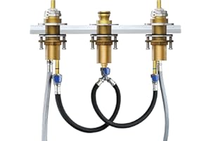 BAYDOW Upgrade R2707 Replacement for Faucet Roman Tub Rough-In Valve, compatible with Delta 2-Handle Roman Tub Bath Faucets, Brass