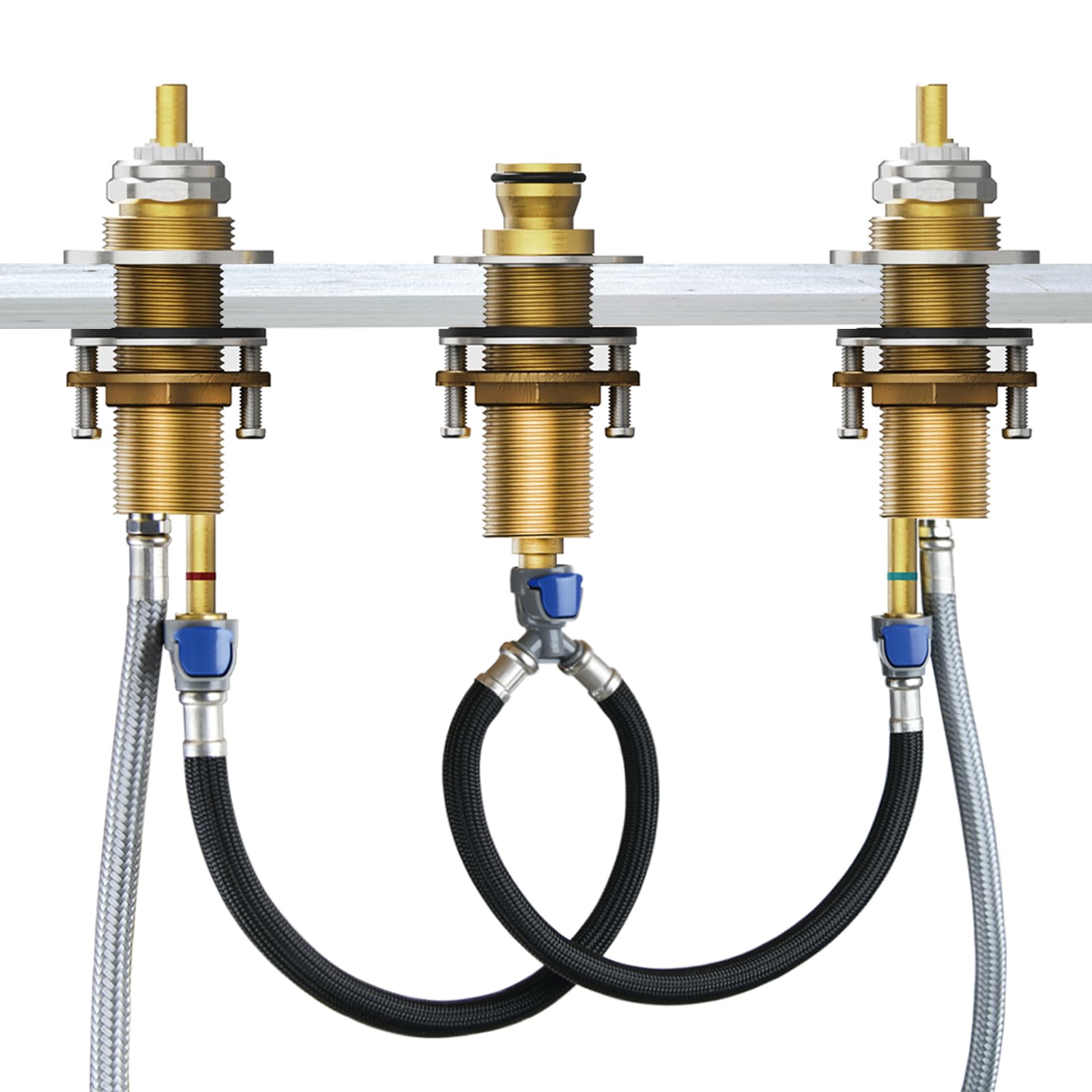 Photo 1 of Upgrade R2707 Replacement for Faucet Roman Tub Rough-In Valve, compatible with Delta 2-Handle Roman Tub Bath Faucets, Brass