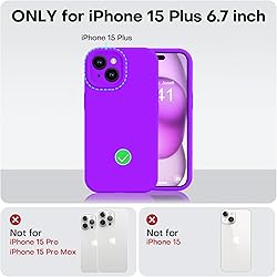 Vooii Compatible with iPhone 15 Plus Case, Upgrade