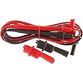 Southwire 60010S Replacement Test Leads with Alligator Clips;black red