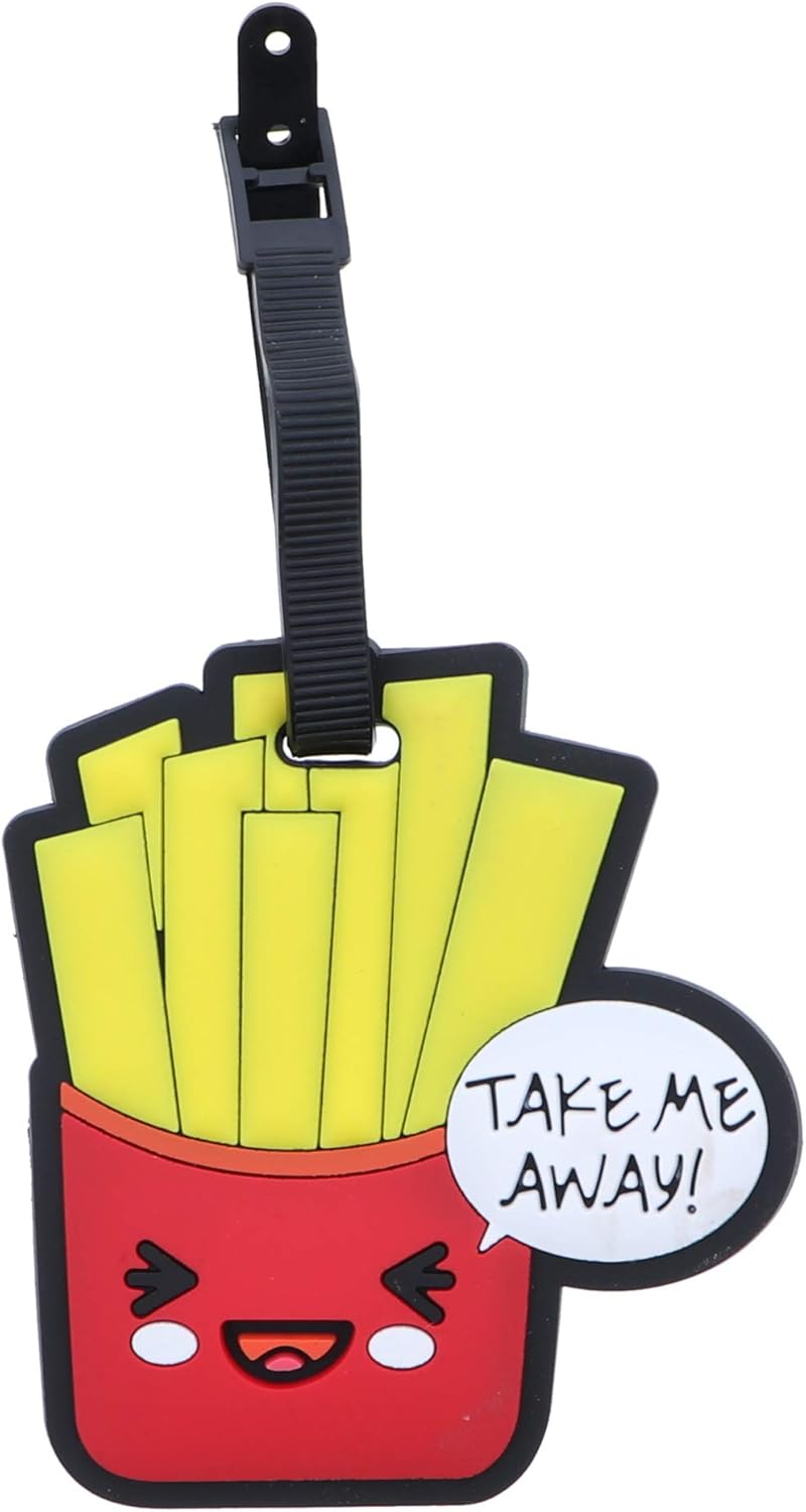 Fun Food Luggage Tags for Travel Suitcase ID Holder - Fries