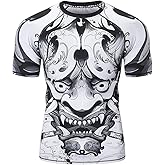 LAFROI Men's Long Sleeve UPF 50+ Baselayer Performance Compression Shirt Rash Guard-CLY08D