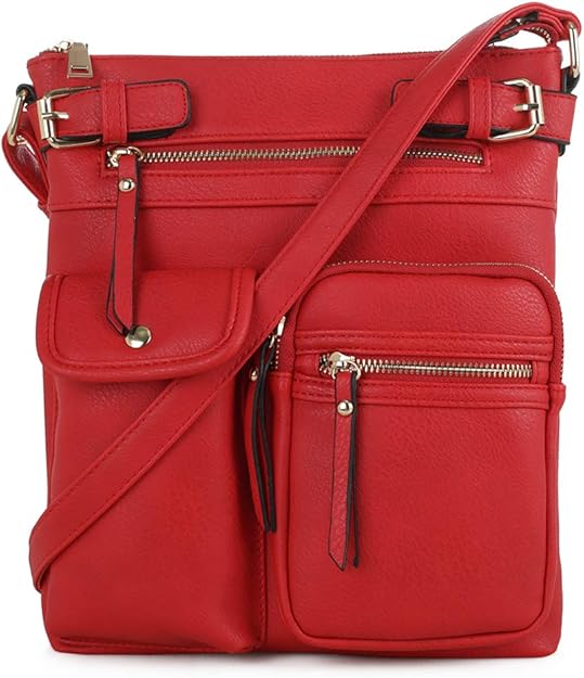 SG SUGU Katie Lightweight Medium Crossbody Bag Shoulder Bag with Multi