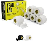 SPORTTAPE 6 Rolls Tearable 5 cm x 4.5 m Elastic Bandage White