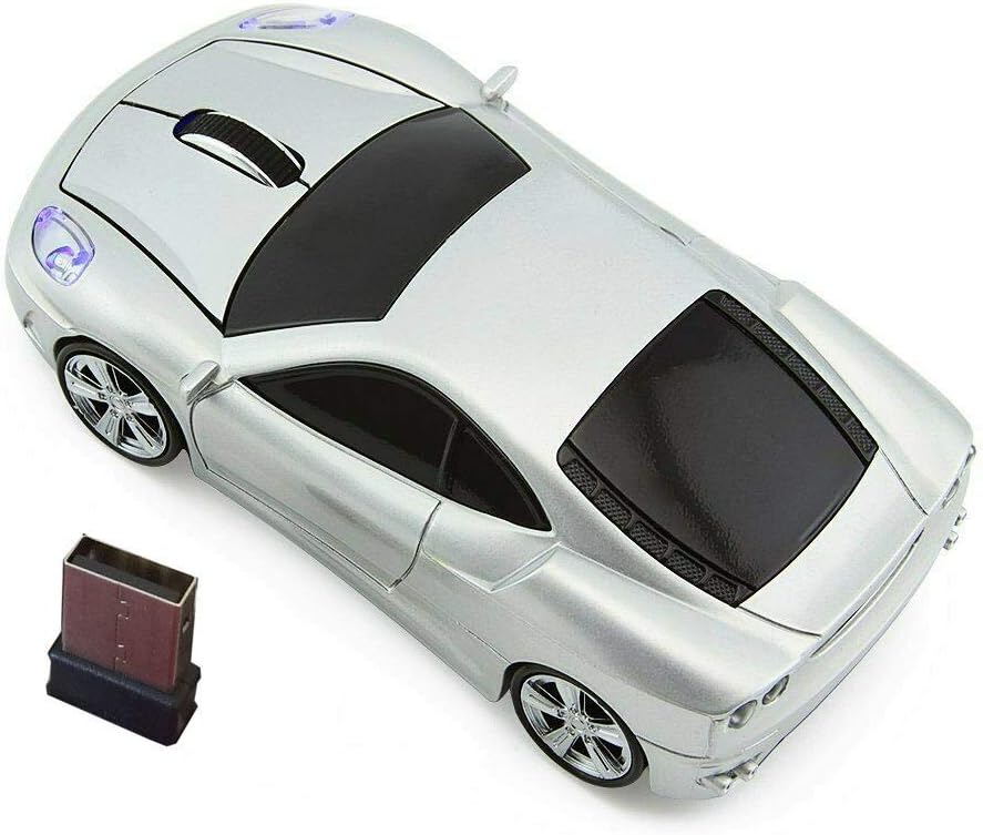 Xceahu Kamouse Car Wireless Mouse Ergonomic Optical Mice USB 2.4G Mini Receiver for Pc Laptop Notebook Windows 10