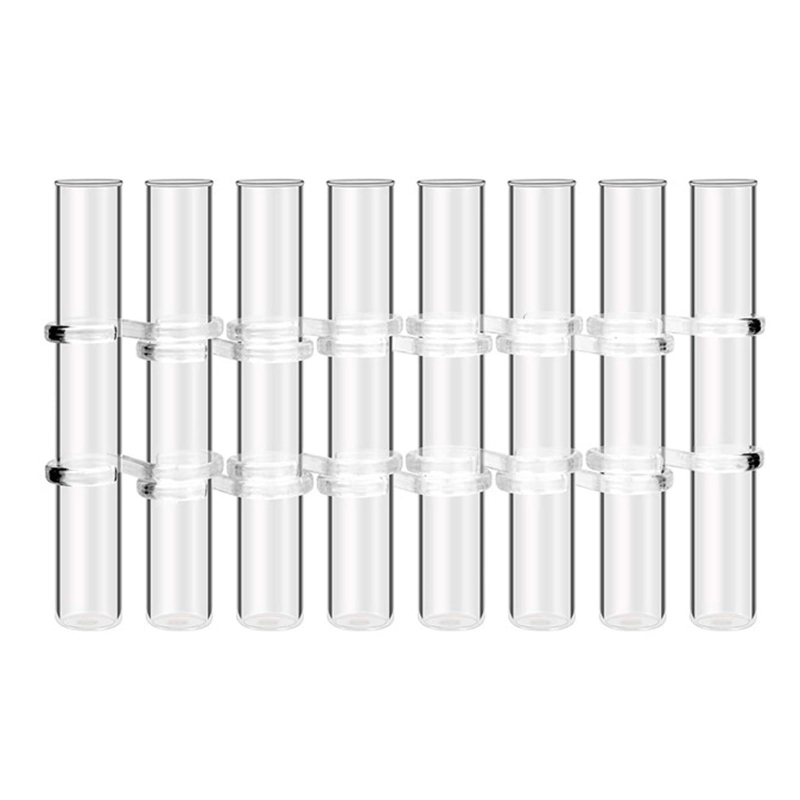 Photo 1 of DUZFOREI 8Pcs Test Tube Vase Decorative Glass Flower Vase Hinged Flower Vases Test Tube Hinged Bud Test Tubes Vases Propagation Station Plant Holder Tubos for Home Balcony Wedding Decor