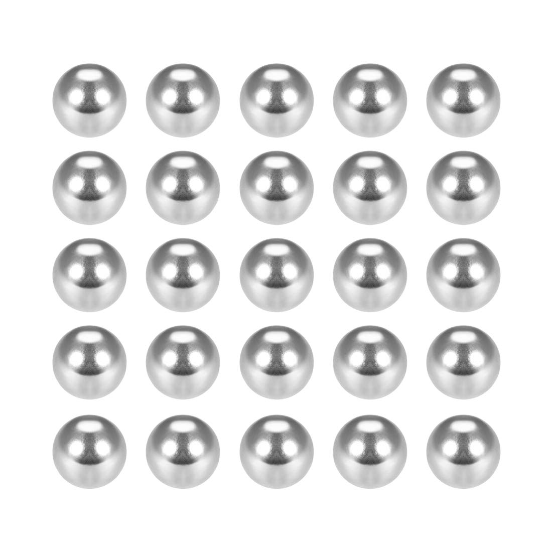 sourcing map 8mm Precision Chrome Steel Bearing Balls G25 25pcs