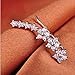 Silver Plated CZ Crystal Star Ear Vine Climbers Sweep up Ear Cuffs Hook Earrings 1 Pair