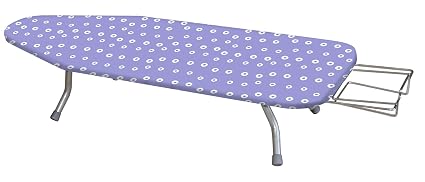 Alpha Toppy Asse Da Stiro Da Tavolo Con Piano 100x35 Cm Argento Acrilico