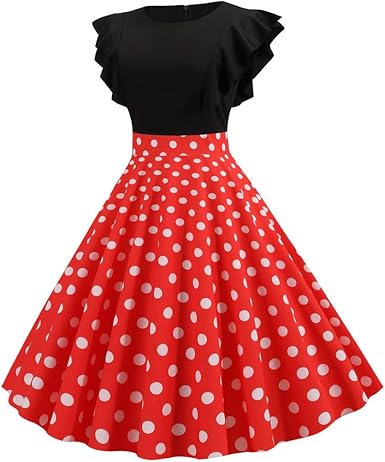polka dot ball gown