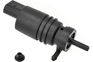 ASUBHA Windshield Washer Pump with Grommet, Windshield Washer Fluid Pump Compatible with BMW, Mercedes-Benz, Replaces OEM #: 67128362154, 67128377612