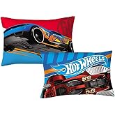 Hot Wheels Pillowcase Fast Pace Reversible Pillowcase for Kids - 20 X 30 Inch (1 Piece Pillow Case Only)