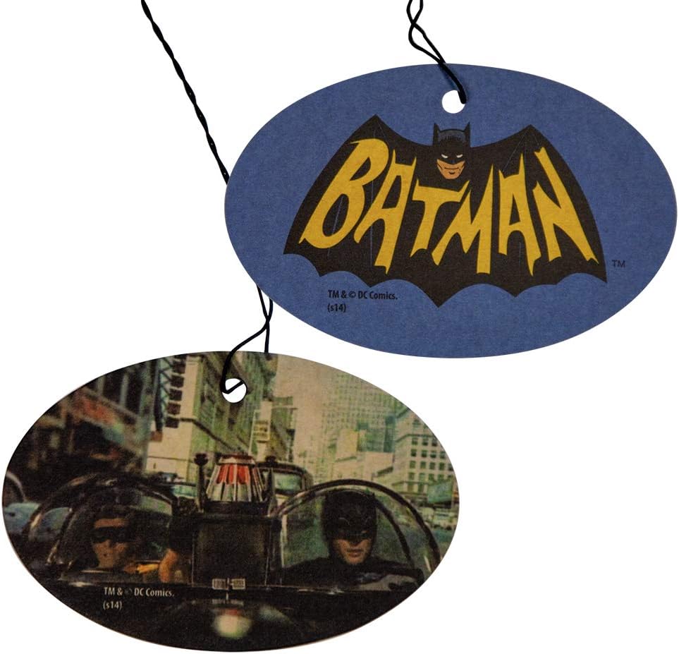 Plasticolor Batman Retro Vintage Paper Car Air Freshener, 2