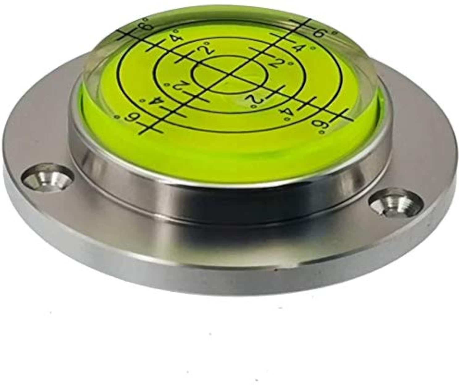 UMEI 50mm Scale High Precision Horizontal Bubble Aluminium Case Bullseye Spirit Bubble Surface Level Round Inclinometers for Surveying Instruments and Tribrachs,