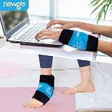 NEWGO Ankle Ice Pack Wrap for Injuries Reusable Hot Cold Therapy view 6