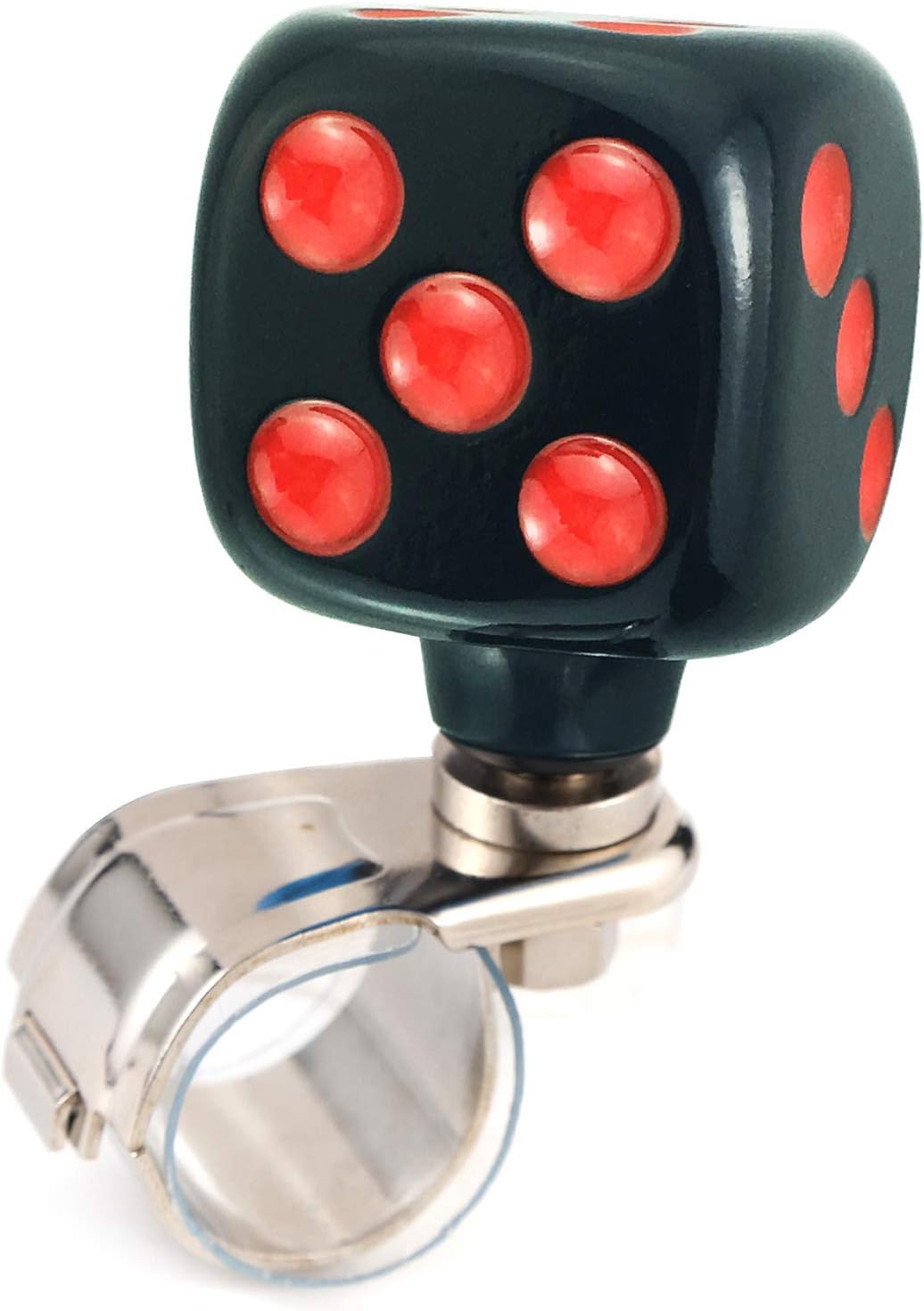 Arenbel Steering Wheel Spinner Knob Dice Shape Suicide