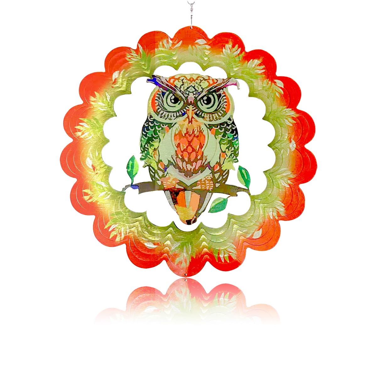 Soulnioi Hanging Wind Spinners Yard Decorations Outdoor Wind Spinners For Yard and Garden 3D Wind Spinner for Indoor Outdoor Garden DecorationBird Repellent A