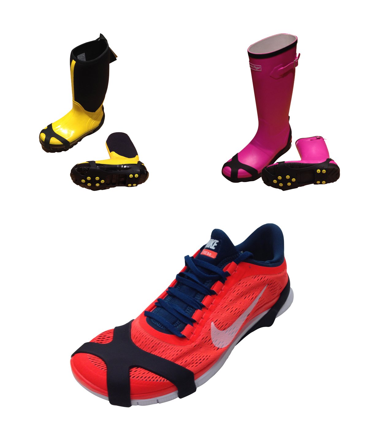 Quik Solve Ice Snow Traction Shoe Boot Cleats No Slip Gripper Spikes