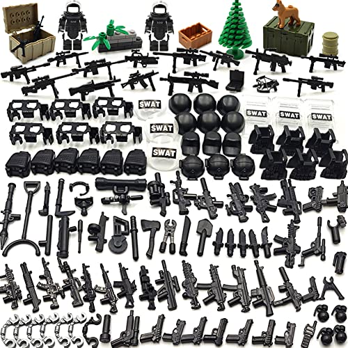 Military Weapons Pack Building Block Toys Swat Team Guns Set EOD