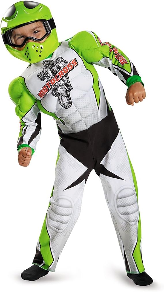 Motocross Toddler Muscle Costume, Medium (3T4T) Toys & Games