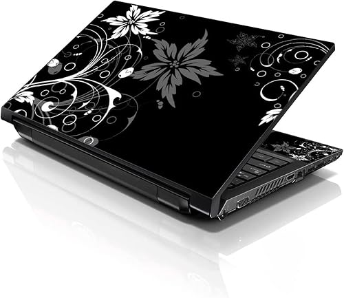 LSS 17 17.3 Inches Laptop Notebook Skin Sticker with 2 Wrist Pads - Reusable Cover Protector Vinyl Sticker Cover…