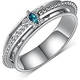 qielizhu Fidget Ring 925 Sterling Silver Turtle Spinner Rings Ocean Sea Turtles Anxiety Rings for Women Sea Turtle Gifts