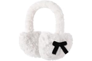 Nimalpal Faux Teddy Fur Earmuffs for Women, Foldable & Fuzzy Ear Muffs for Outdoor Activities - Women's Earmuffs