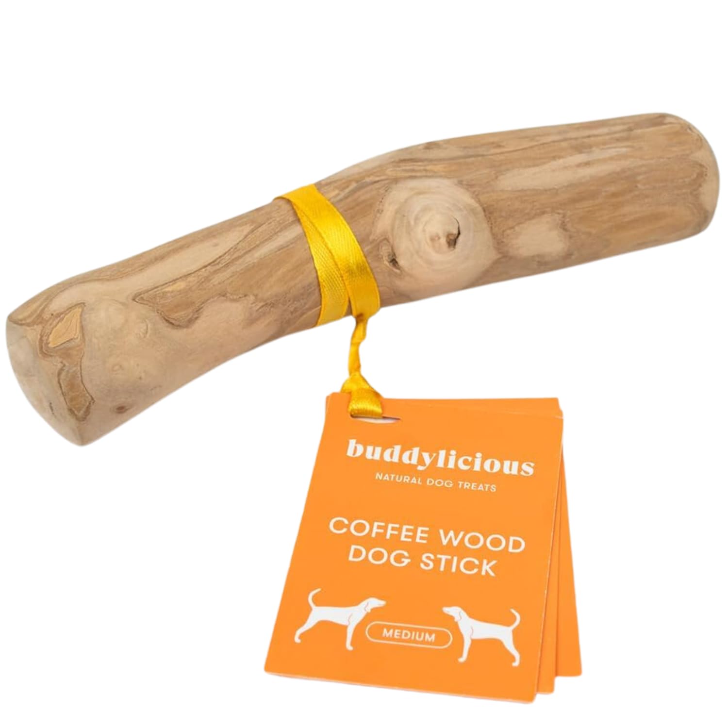 Buddylicious 100% Natural Coffee Wood Dog Chew | Non-Splinter Coffee Sticks For Dogs Perfect For Keeping Dogs Occupied | Dog Coffee Wood Chew For All Dog Sizes