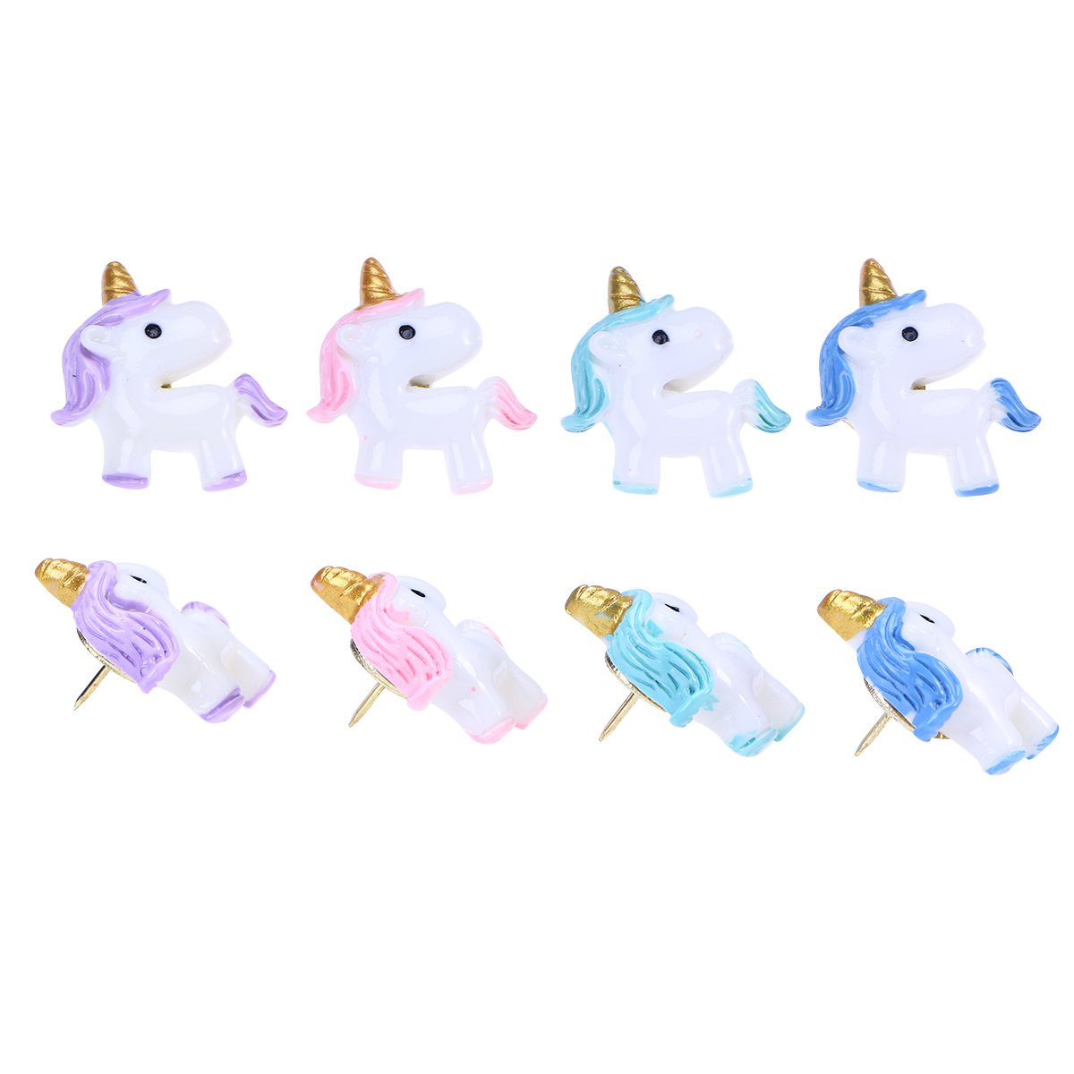 NUOBESTY Pcs Thumbtacks Cartoon Adorable Drawing Pins Push Pins Plastic Push Pins for Whiteboard Maps Calendar