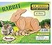 3-D Wooden Puzzle - Small Rabbit -Affordable Gift for your Little One! Item #DCHI-WPZ-M004A