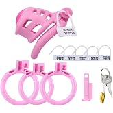 Men's ABS Resin Exercise Cage Accessory-ushlZ75 (Pink, Standard) | Small Concealed Protection Tool
