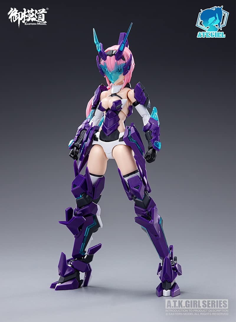 HiPlay Eastern Model 1/12 Scale Action Figures, Assemble Model Kits, A.T.K. Girl Series- Anime Style Figure Full Set (God of East: Azure Dragon)
