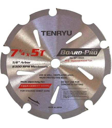 TENRYU BP-18505 Board-Pro Plus Fiber Cement 7-1/4