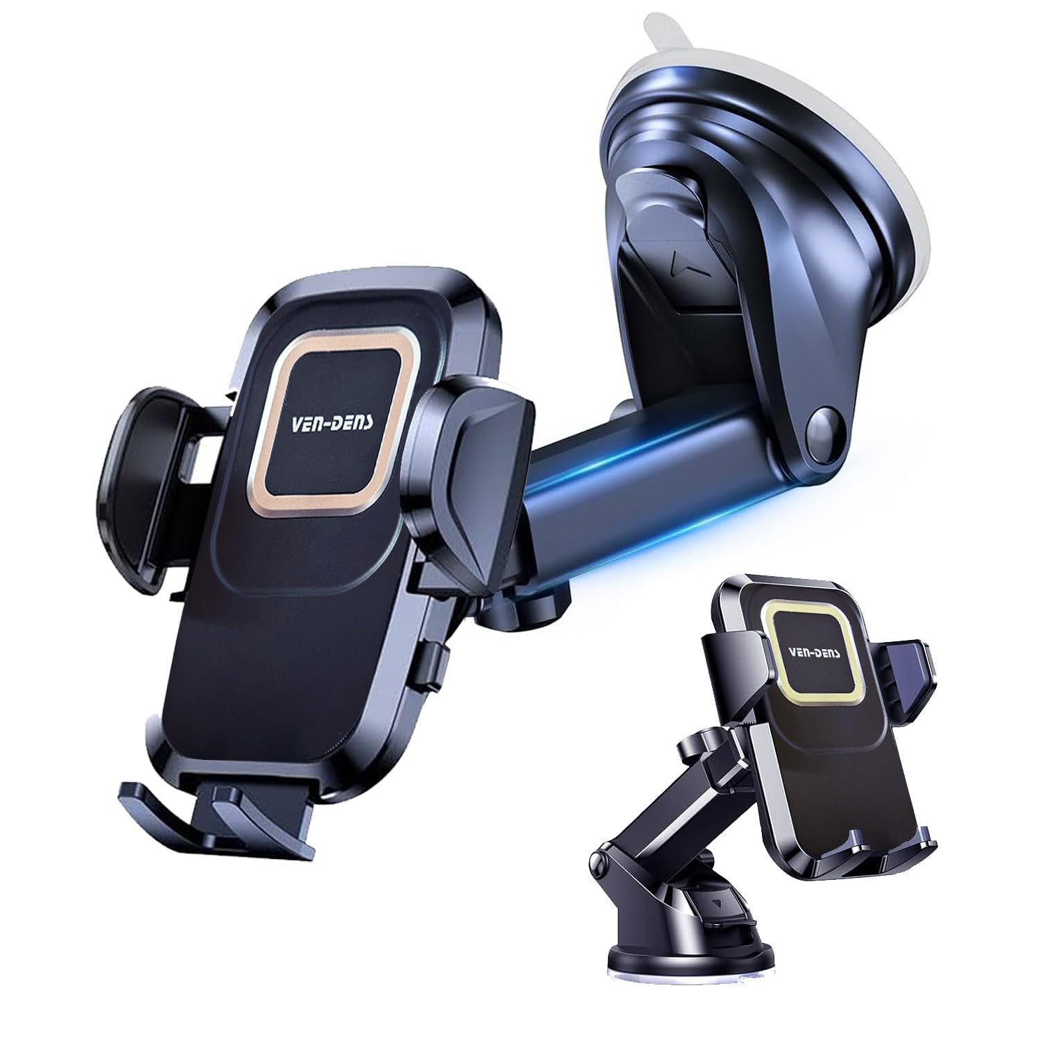 jonlineuk Car Mount, Universal Mobile Phone Car Mount Holder 360° Rotation for Auto Windshield and Dash, for Cell Phones Apple iPhone 14, 14 Pro, 13, 13 Pro, 12, 11, Xr, Xs, Android Smartphone, GPS