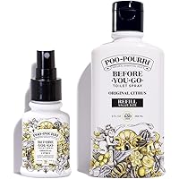 Poo-Pourri Original Citrus 9-Ounce Refill Bottle and 1.4-Ounce Refillable Bottle Original Citrus