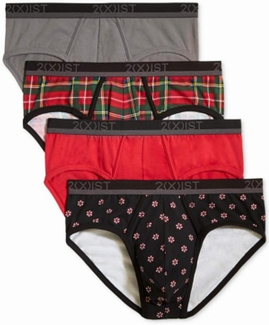 2(X)IST Men's Cotton Stretch No Show Brief 4-Pack at  Men’s Clothing store