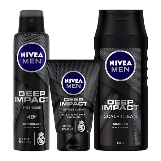 Nivea Deep Impact Deodorant and Face Wash with Shampoo