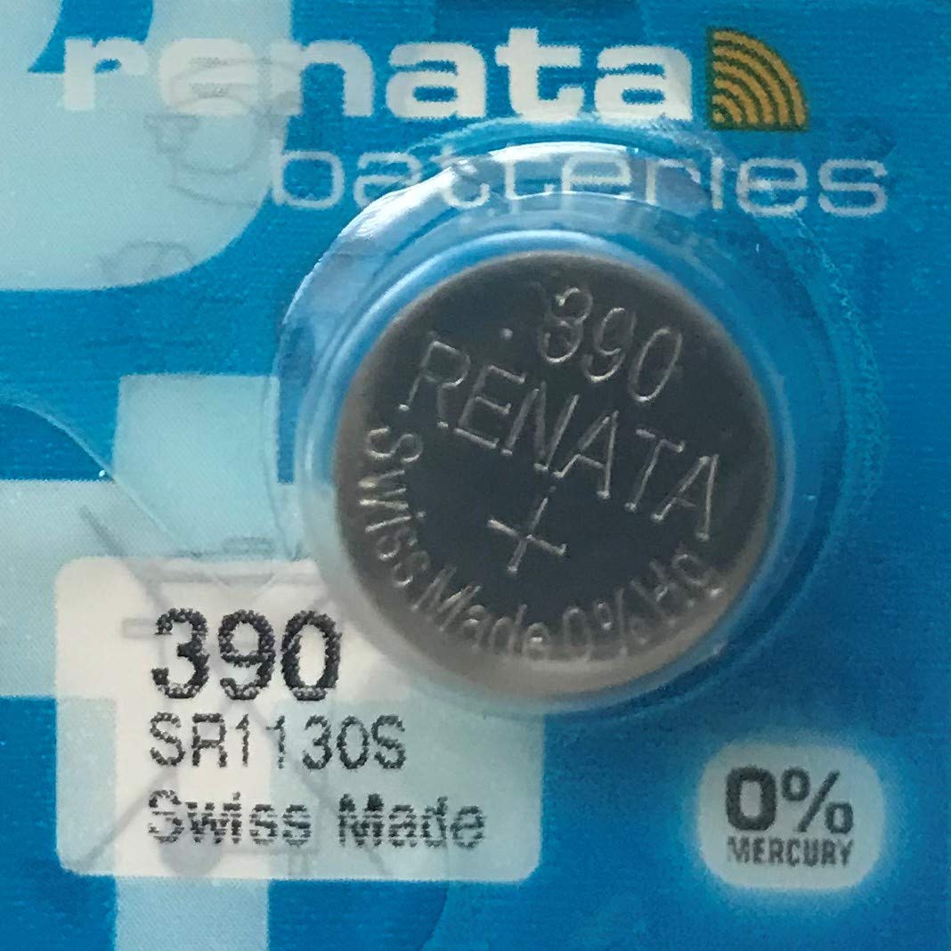 Renata 390 SR1130SW Watch Cell Battery Swiss Made 1.55V - Pack of 10