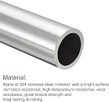 sourcing map 304 Stainless Steel Tube 20mm OD x 2mm Wall 300mm Length Metal view 3