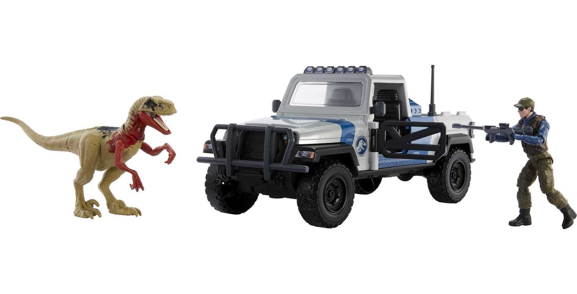 Mattel Jurassic World Search 'n Smash Truck Set