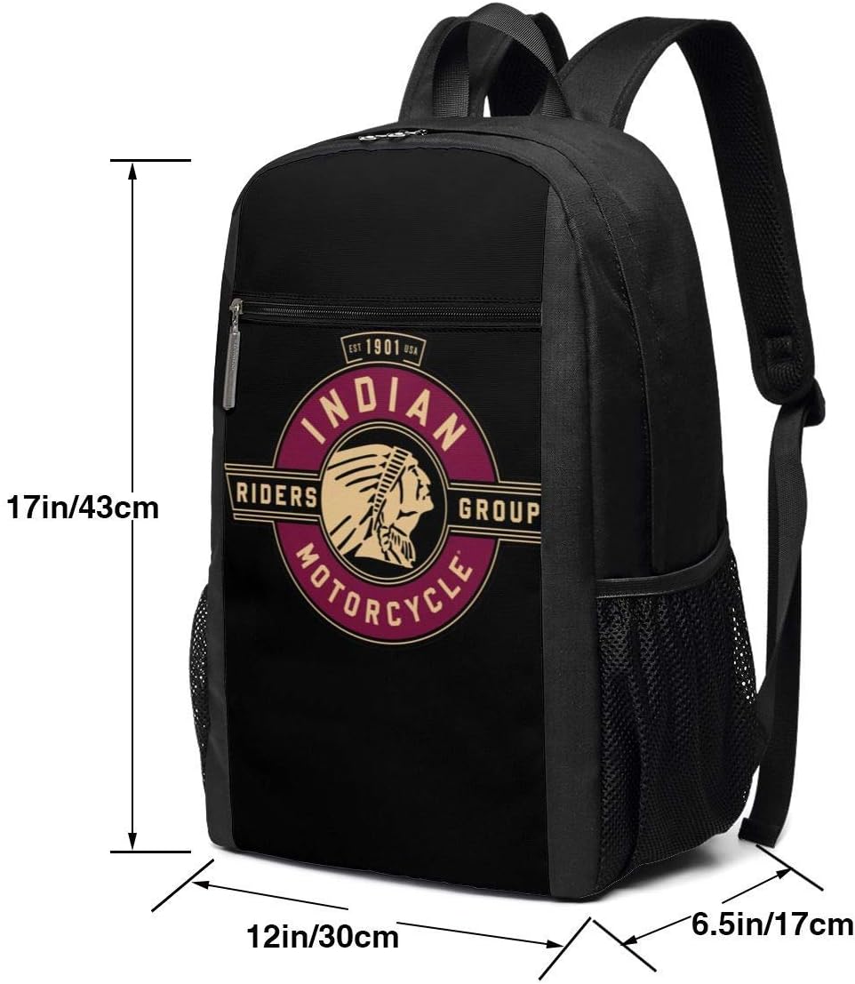 17 inch Backpack Indian Motorcycle Logo2 Business School Laptop