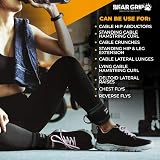 BEAR GRIP Ankle Straps for Cables Purple Single Neoprene D-Ring Adjustable view 5