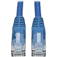 Tripp Lite Cat6 Gigabit Snagless Molded Patch Cable (RJ45 M/M) - Blue, 15-ft.(N201-015-BL)