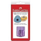 Apontador com Depósito, Faber-Castell, Mini Grip Colors, SM/MGRIP, Cores Sortidas