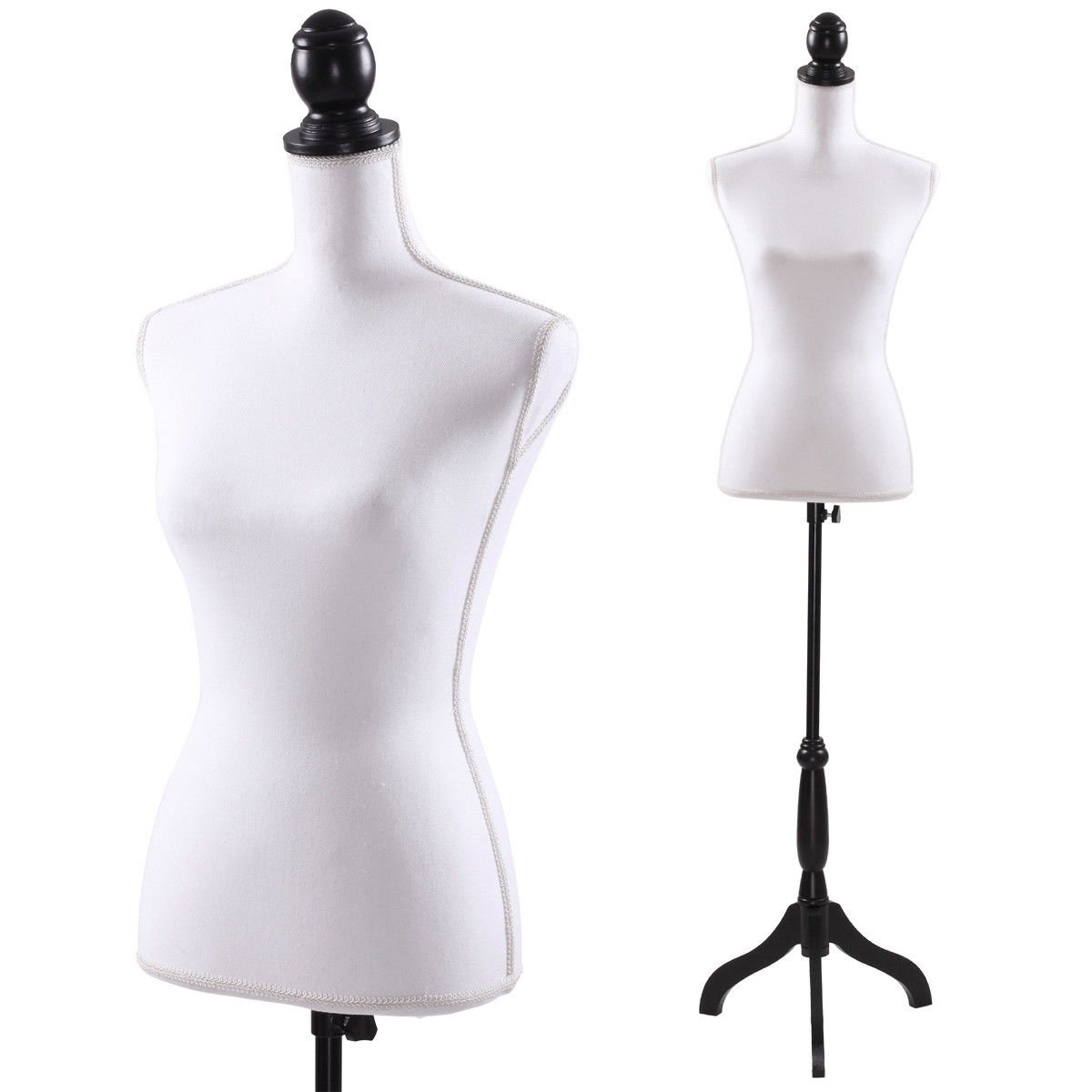 Female Mannequin Torso Dress Clothing Form Display With Black Tripod Stand on Galleon Philippines