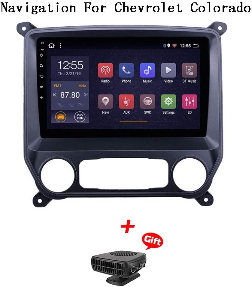 HWENJ Android 8.1 Car Stereo GPS Navigation 10.1 Inch 2.5D Capacitive Screen Car DVD Player for Chevrolet Colorado 2014-2018 Support WiFi Bluetooth Mirror Link Steering Wheel Control