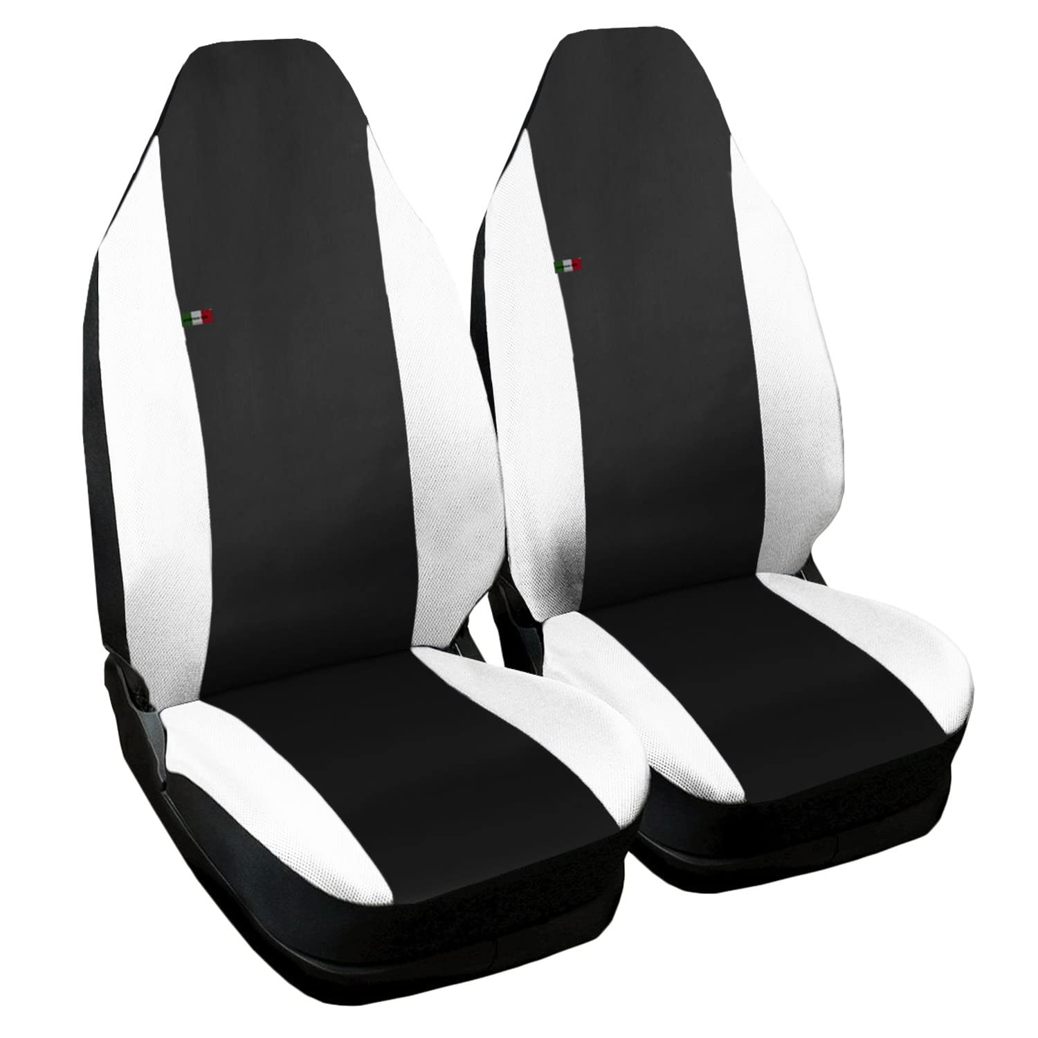 Lupex Shop Seat Covers, Black/White