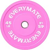 EVERYMATE Change Weight Plates 1.25LB 2.5LB 5LB Set Fractional Olympic Bumper Plates for Cross Training Steel Insert Strength Training