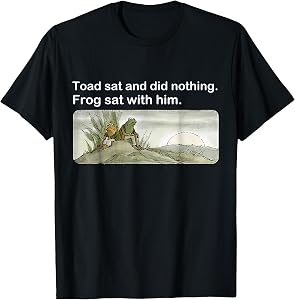 Frogs Funny toads meme lover Vintage Unisex-Adults & Kids Black T-Shirt